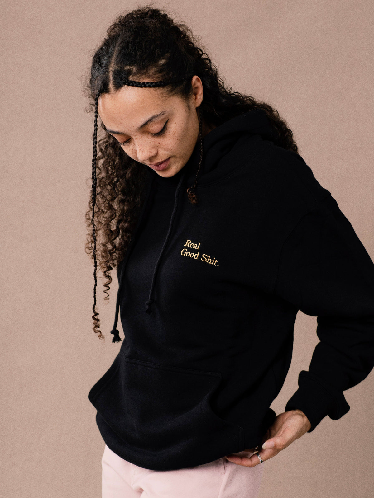 Real Good Shit (Black) Pullover Hoodie
