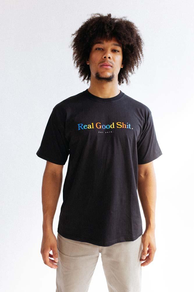 Multi-Color Real Good Shit (Black) T-shirt