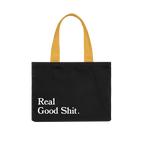 Real Good Shit (Black) Canvas Tote Bag
