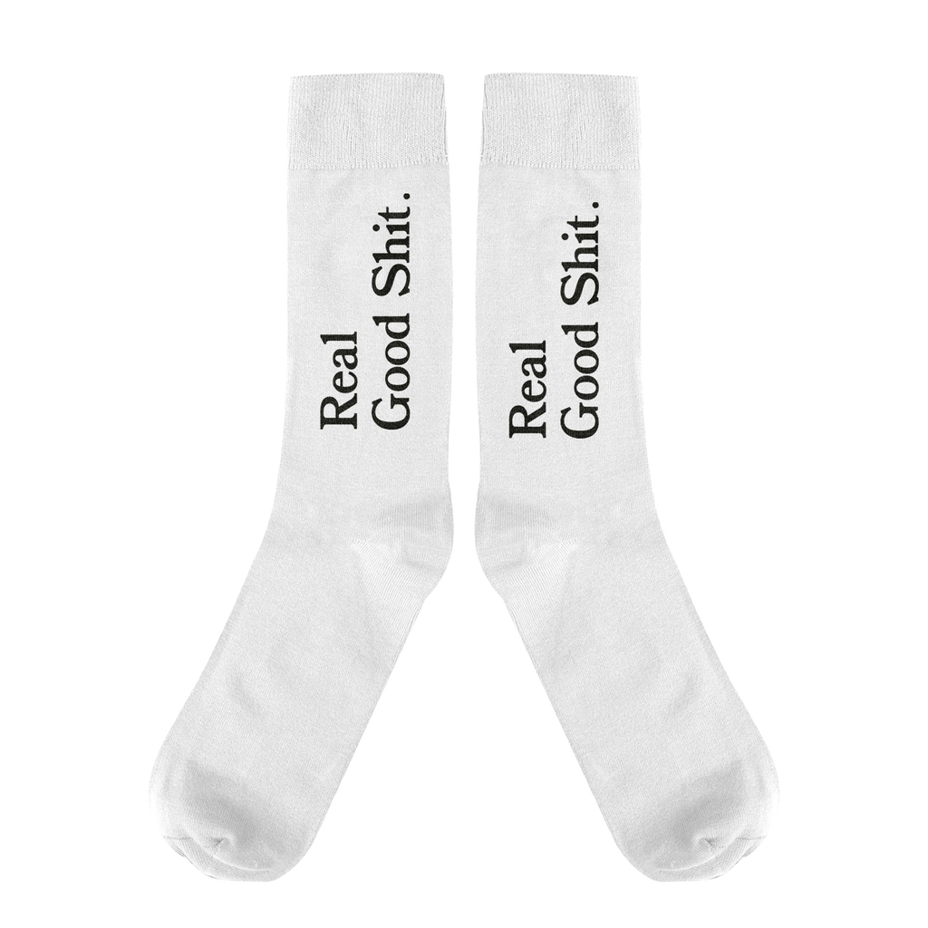 Real Good Shit (White) Socks