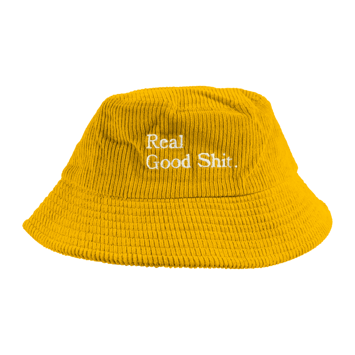 Real Good Shit (Mustard) Cordoroy Bucket Hat